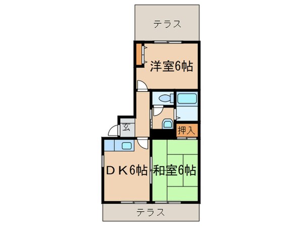 ヴァンヴェール青葉台Ⅱ　Ａの物件間取画像